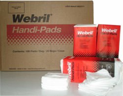 Webril Handi-pads 4x4 wipes (2000 WIPE CASE)