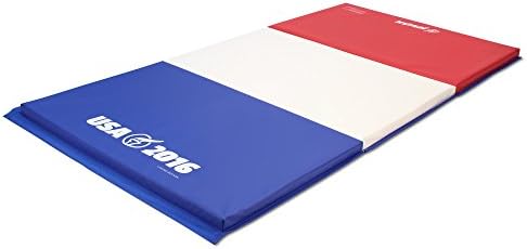 JOV4x8LE316-50M Jovian Limited Edition Usa 2016 4x8 Gymnastics Tumbling Mat, Red/White/Blue, 4' x 8' x 2"