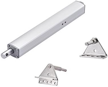 Soon Industrial Inline Designed Linear Actuator 6 Inch 6" Stroke, 180 Pounds Lbs Maximum Lift, 12 Volt 12V, with Brackets