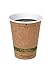World Centric 100% Biodegradable, 100% Compostable Paper PLA-Lined 12 Ounce Kraft Coffee Hot Cup, 50 Pack