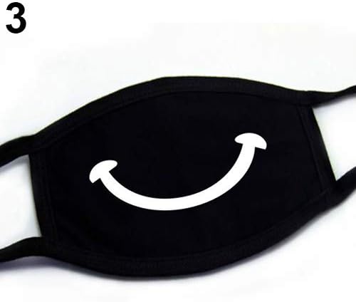 display08 Unisex Cotton Creative Pattern Mouth Face Mask Fashion Cycling Anti-Dust Respirator Black Sun Protection Mask 3