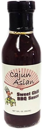 CAJUN ASIAN SWEET CHILI BBQ SAUCE, Cajun Asian Sweet Chili BBQ Sauce is a premium sauce with mild heat and bold flavor. Try it on chicken, ribs, pork, beef, shrimp, burgers, vegetables and more!