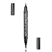 Evermarket Automatic Dual Ended Eyebrow Pencil,Waterproof Automatic Makeup Cosmetic Stylist Definer Brow Liner (Eyeliner, Black)