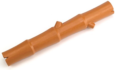 JW Pet Company Lucky Bamboo Stick Rubber Dog Toy, Large, Colors Vary