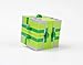 Magic Folding Infinity Cube Fidget Toy (Lime Green) Built with Toy Bricks