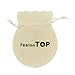 Feelontop Costume Jewelry Gold Color Alloy Leaf Design Pendant Necklace for Women with Jewelry Pouch