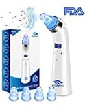 Blackhead Remover Pore Vacuum - Electric  Blackhead Vacuum Cleaner Blackhead Extractor Tool Device Comedo Removal Suction  Beauty Device with LED Display for Facial Skin Treatment by Poppyo