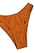 Kisscy Women's High Neck Crisscross Bandage One Piece Monokini Swimsuit ,High Neck Orange,L(US6-8)