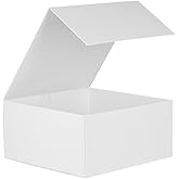 GoooodGift White Gift Boxes 16 Pack,Collapsible Gift Box with Lid Magnetic Closure,Packaging for Small Business, Parties, Boutiques, Bridesmaid Wedding, Jewelry store, Apparel, Retail Bulk 8x8x4 inch