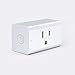 AUKEY Wi-Fi Smart Plug (2 Pack), Mini Smart Socket for use with Amazon Alexa, Google Assistant, or Free AUKEY Home App