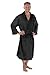 TexereSilk Men's 100% Silk Robe (Turin, Black, L/XL) Top