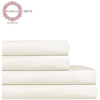 Amazon.com: AURAA ESSENTIAL 100% Cotton Peached Percale