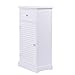 Giantex Storage Floor Cabinet with Drawer and Single Shutter Door for Living Room, Bedroom and Bathroom Organizer Cupboard Shelf, White