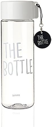 The Bottle Transparent Bucket Pail Water Bottle BPA Free Tritan (White)