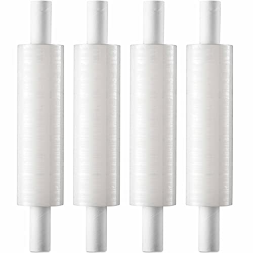 Stretch Wrap with Handle Industrial Strength 4 Pack 11" x 1000 Ft 60
