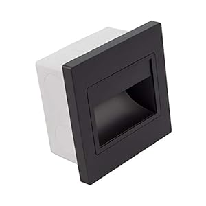 LEDKIA LIGHTING Trapverlichting Inbouw Randy LED 1.5w Zwart Warm Wit 3000K