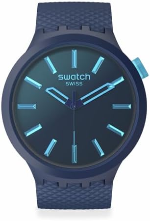 Amazon.com: Swatch Big Bold Unisex Watch Casual Polymer Blue