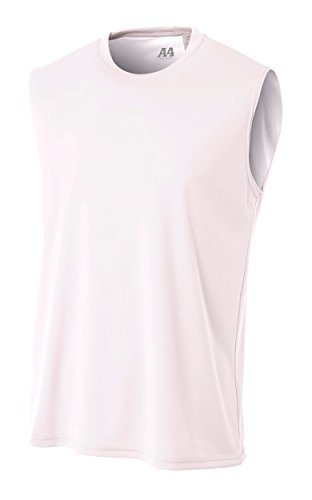 A4 Herren Muskelshirt Kühlleistung Einheitsgröße weiß