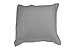 La Vie Moderne 1800 Thread Count Microfiber Euro Shams | 26 x 26 inch | Set of 2 | Gray