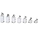 Mooca 7 Pieces Set Clear Acrylic Jewelry Display Stand for Ring, Acrylic Ring Holder Jewelry Organizer Display Stands for Tradeshows & Showcases, Square Base