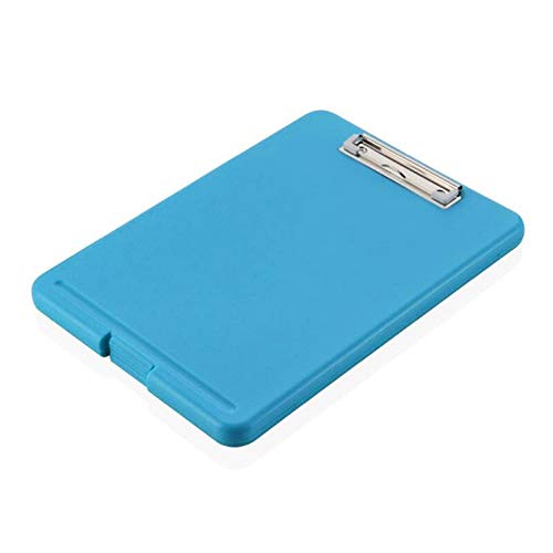 Tiardey Nursing Clipboard with Storage,Lightweight Writing Clipboard with Compartment Organizer for Sales Coach School Office - Blue