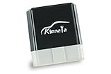 OBD2 OBD 2, Kinnara Bluetooth OBDII Scan Tool Car Code Reader Wireless Scanner Adapter Check Engine Error Fault Trouble Monitor Auto Diagnostic Tool for iPhone iPad Smartphone iOS Android [FREE APP]