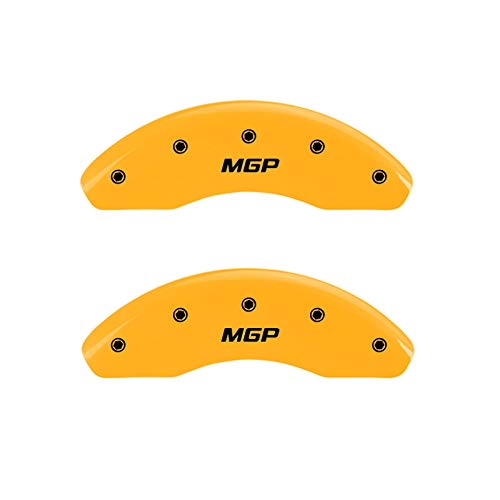 image for MGP Caliper Covers 28171SMGPYL Caliper Cover (Set of 4, Engraved Front