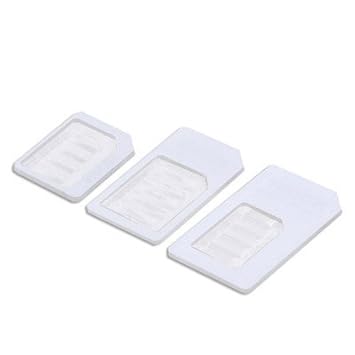 Nano SIM Karten Adapter 3 in 1 und Micro SIM Adapter iPhone 4 4s iPhone 5