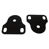 Rugged Ridge 11208.01 Black Interior Windshield Bracket - Pair