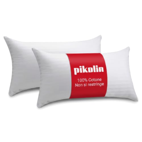 Pikolin Home - Pack of 2 pillowcases 100% cuti-cotton completely breathable made with anti-shrink treatment