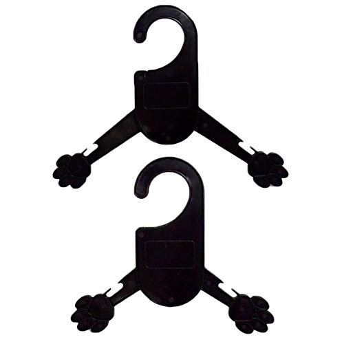 shlutesoy 5Pcs Puppy Pet Cat Kitten Clothing Clothes Rack Hanger Dog Apparel Costume - Black L
