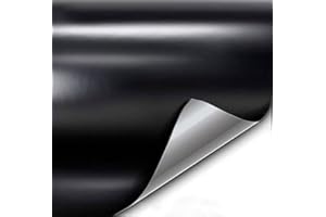 VViViD+ Satin Black Premium Adhesive Vinyl Wrap Film (1ft x 5ft)