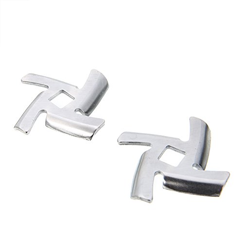 image for Single Mom Food Mincer Cutter Parts 2 Grinder Plates With 2 Replacemen