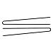 Marilyn Faye's U-Shaped Straight Hair Pins (Set of 12) (3 inch, Black)