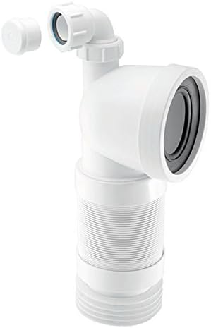 Mcalpine WC-CON8FV 90 Degree Flexible Pan Connector Universal Vent Boss White