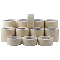 JAK Industrial Masking Tape for General Purpose / Painting - CASE of 24 - 2" x 60 yards per roll. (48mm x 55m)
