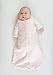 SwaddleDesigns Microfleece Sleeping Sack with 2-Way Zipper, Pastel Pink Puff Circles, 0-6MO