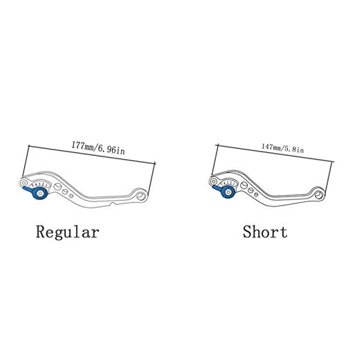 CNC motorfiets Rem Koppeling hevels Aluminium instelbare rem koppelingshendel Fit for Royal Enfield Himalayan 400 (Color… - Image 3