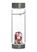 VitaJuwel ViA FITNESS | Crystal Water Bottle with Red Jasper, Magnesite & Clear Quartz -Willpower, Strength & Momentum