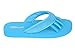 Pedicure Sandals with Built In Toe Separators for Women - Comfortable Spa Style Flip Flops for Home, Salon, Yoga & Gym Use - Ideal for Nail Drying & Foot Wellness (Turquoise-L)