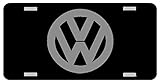 VW Logo License Plate Gloss black