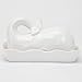 Bits and Pieces - The White Whale Ceramic Butter Dish - Whale Shaped Butter Dish