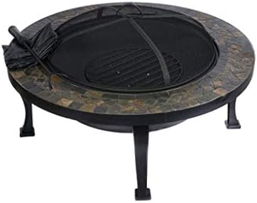 屋外の火ピット 屋外ヘビースチールファイアピット薪暖炉パティオヒーター裏庭スチールファイヤー