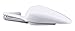 Set of 4 - Measuring Scoops, On Ring, 1/4 Cup to 1 Cup, White Plastic, KU-100.