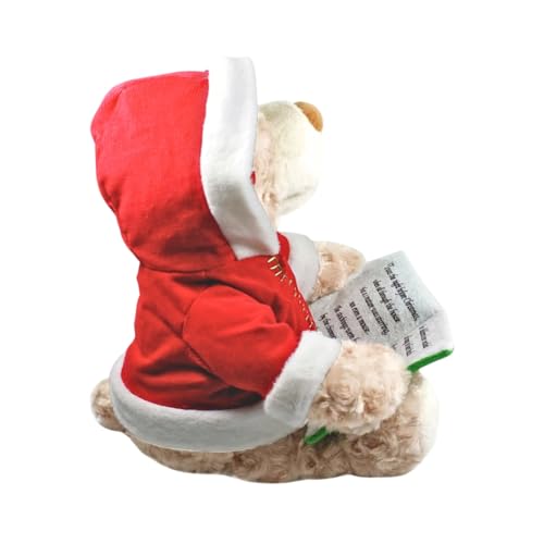 Cuddle Barn - Storytime Teddie | Animated Storytelling Holiday Bear Stuffed Animal Plush Toy Reads The Story T'was The Night Before Christmas, 10