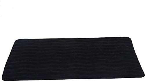 Black 24" x 36" Non-Slip Back Rug Soft Bathroom Carpet Memory Soft Foam Bath Mat Anti Bathmat Door Home Toilet Shower Room Bathtub Rugs Shock-Absorbing Anti-Static Stylish Design