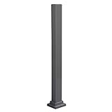 Mounting Post for Promenaid Handrail System, Aluminum, Charcoal Grey, 3
