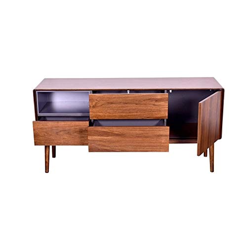 ASHCROFT MidCentury Modern Memphis Walnut Wood Tv Stand Pricepulse