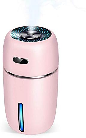 Nestar USB Mini Humidifier, 200ml Small Desk Potable Ultrasonic Humidifier with USB Port,7 Colors Night Light,Adjustable Mist Mode,Auto-Off,Whisper Quiet Car Humidifiers for Bedroom,Office