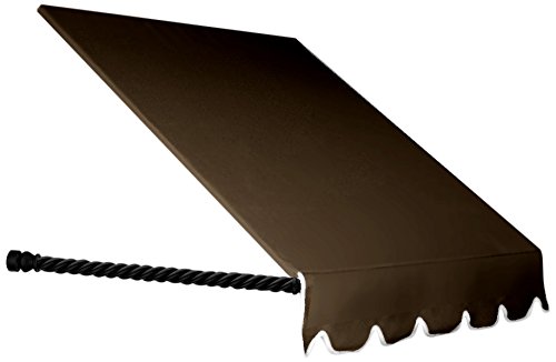 Awntech 4-Feet Santa Fe Twisted Rope Arm Window/Entry Awning, 31-Inch Height by 24-Inch Diameter, Brown Awntech 4-Feet Santa Fe Twisted Rope Arm Window/Entry Awning, 31-Inch Height by 24-Inch Diameter, Brown